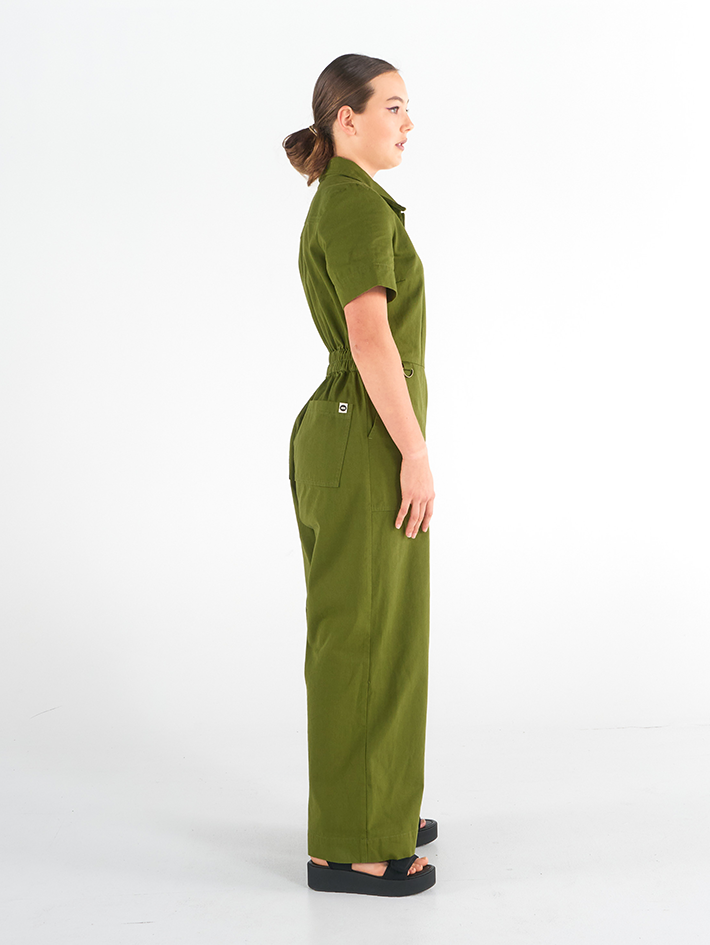 Stella Jumpsuit | Matcha Green