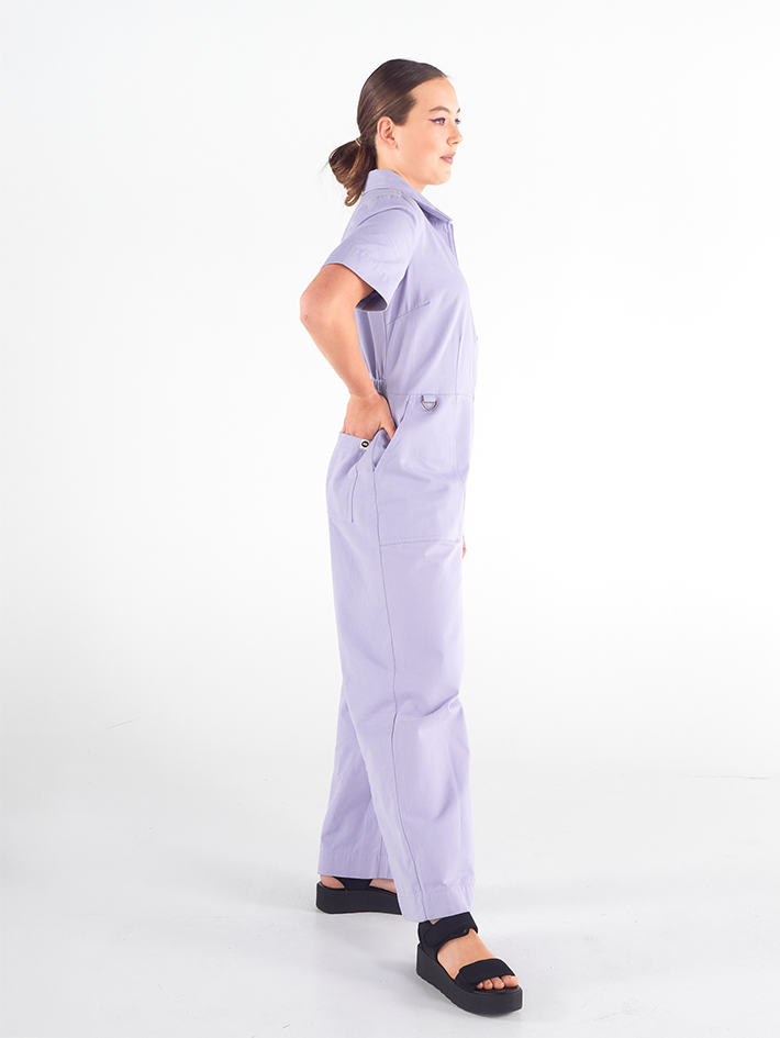 Stella Jumpsuit | Periwinkle Purple